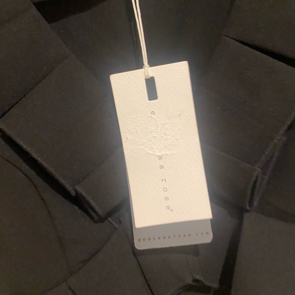 Black V Neck Mini Dress with Ruffle Detail - Picture 6 of 7